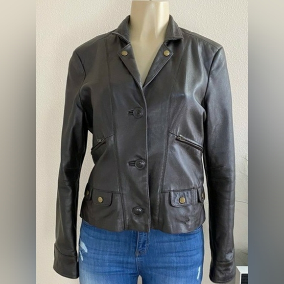 Metro 7 | Vintage Leather Jacket Sz2 - Picture 8 of 8